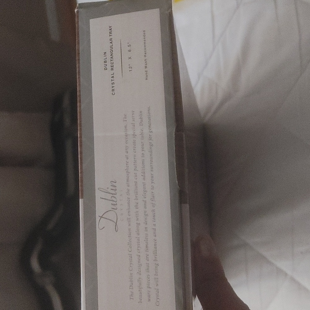 High quality Shannon Crystal Tray by Godinger - Picture 4 of 4